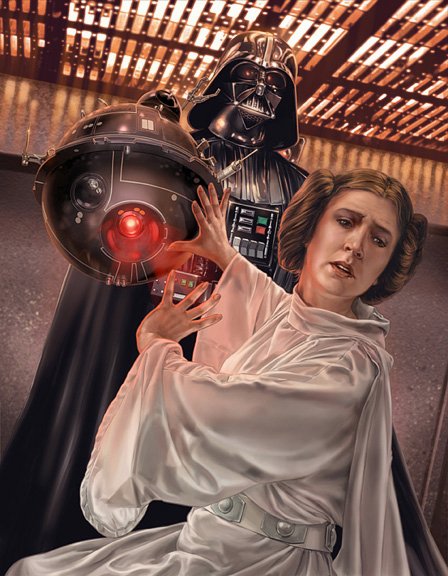 2017 Star Wars 40th Anniversary #174 Ben Kenobi's Gift Art By Chris Trevas 